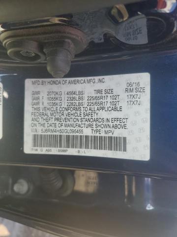 5J6RM4H50GL095455 Honda CR-V EX