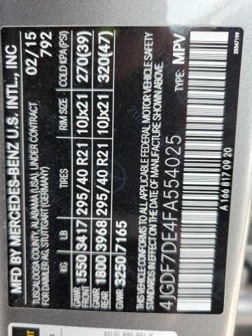 4JGDF7DE4FA554025 Mercedes-Benz Gl 550 4matic