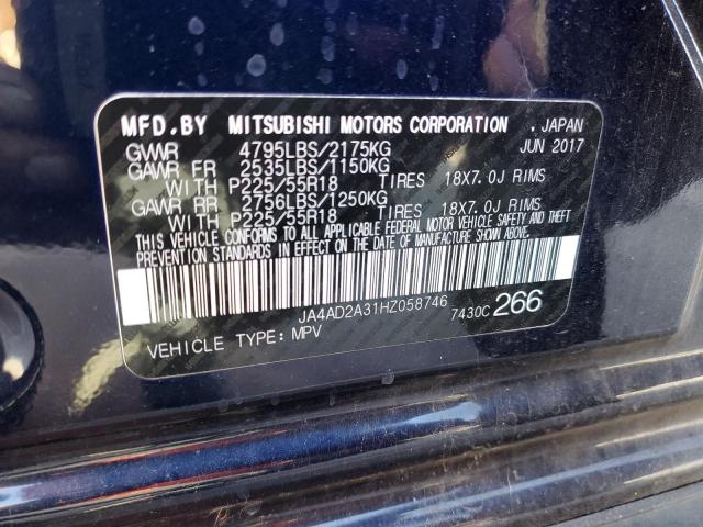 JA4AD2A31HZ058746 Mitsubishi Outlander Es