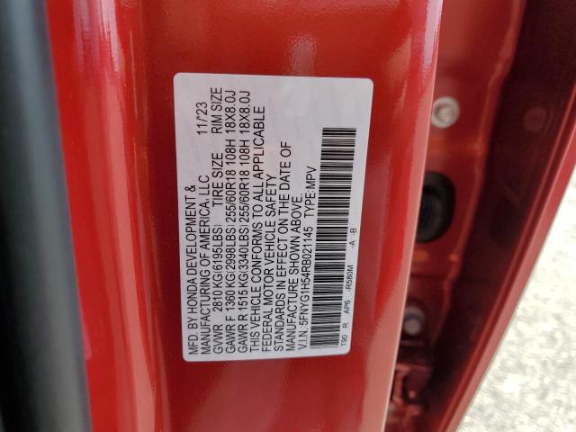 5FNYG1H54RB021145 Honda PILOT EXL