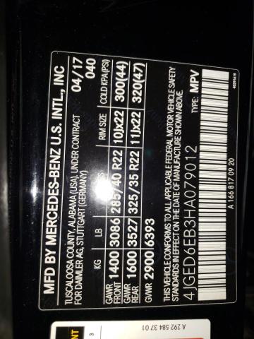4JGED6EB3HA079012 Mercedes-Benz Gle Coupe 43 Amg