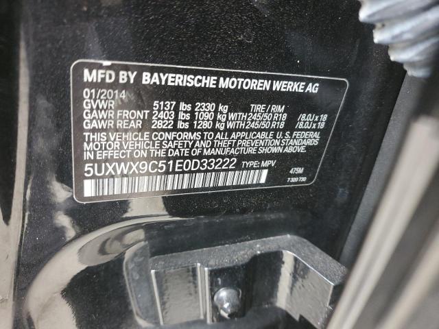 5UXWX9C51E0D33222 BMW X3 Xdrive28i