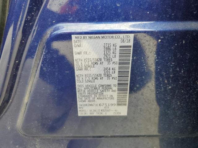5N1DR2MN7JC675199 Nissan Pathfinder S