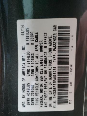 1HGCR6F57EA008236 Honda Accord Hybrid Exl