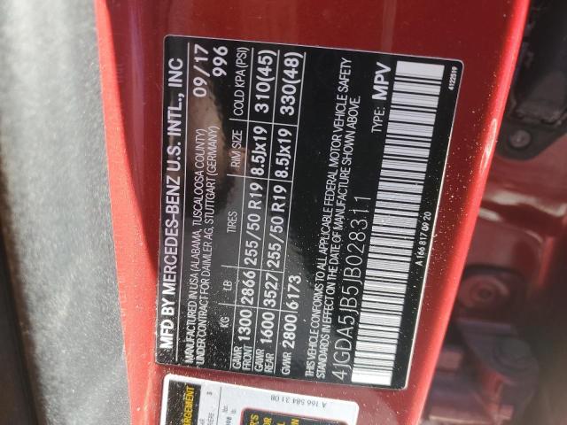 4JGDA5JB5JB028311 Mercedes-Benz GLE 350
