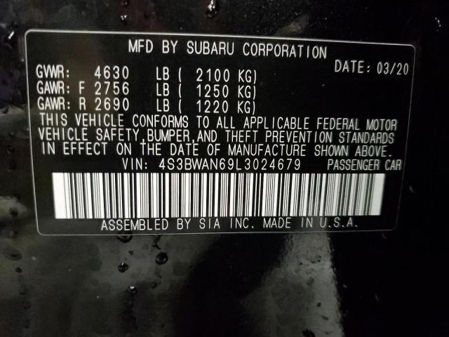 4S3BWAN69L3024679 Subaru Legacy Limited