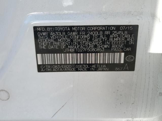 JTHBF1D27F5080853 Lexus IS 250