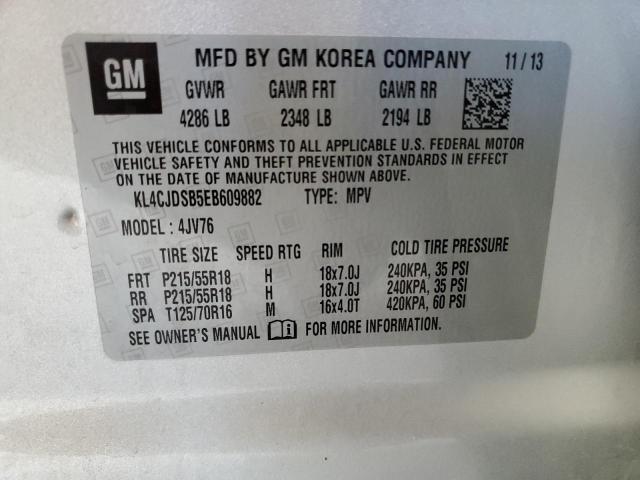 KL4CJDSB5EB609882 Buick Encore Premium