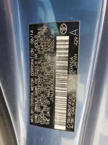 JTNJJXB05EJ030311 Toyota SCION IQ