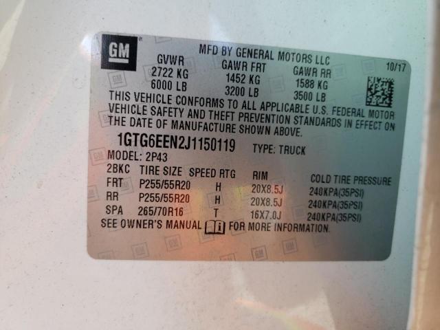 1GTG6EEN2J1150119 GMC Canyon Denali