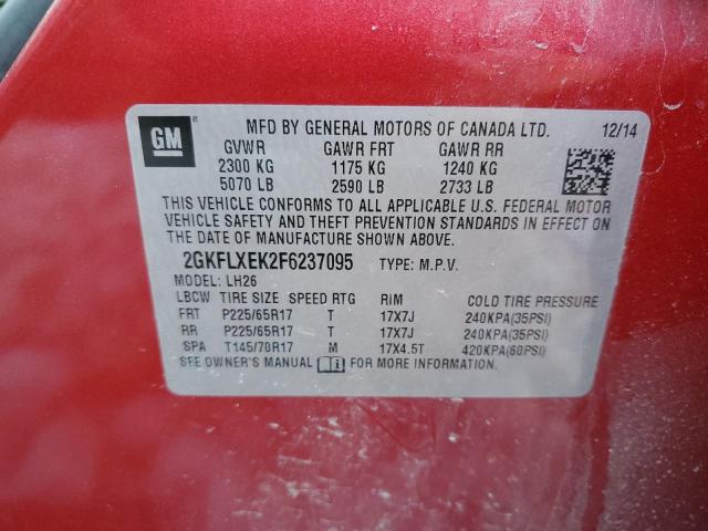 2GKFLXEK2F6237095 GMC Terrain Slt
