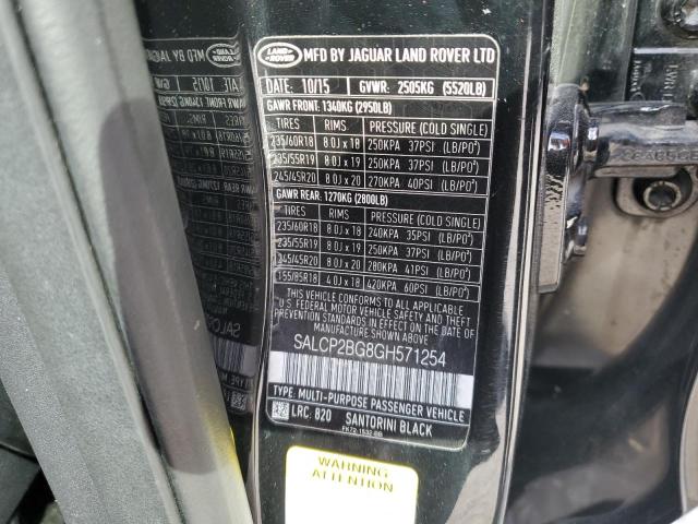 SALCP2BG8GH571254 Land Rover Discovery Sport Se
