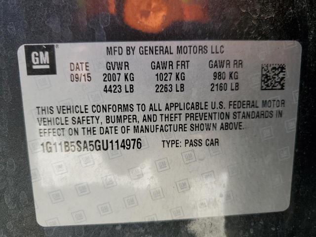 1G11B5SA5GU114976 Chevrolet Malibu Limited Ls