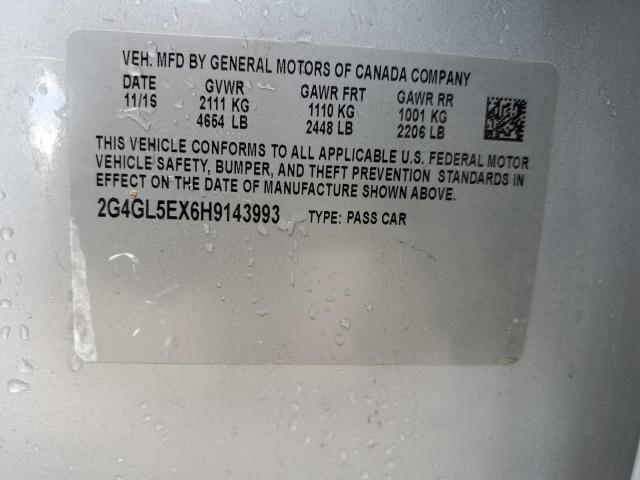 2G4GL5EX6H9143993 Buick Regal Sport Touring