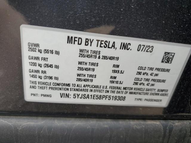 5YJSA1E58PF519308 Tesla MODEL S
