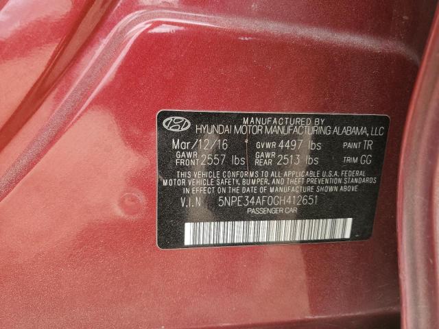 5NPE34AF0GH412651 Hyundai dohc gdi theta-ii