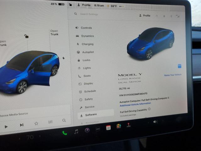 5YJYGDEE6MF260470 Tesla Model Y