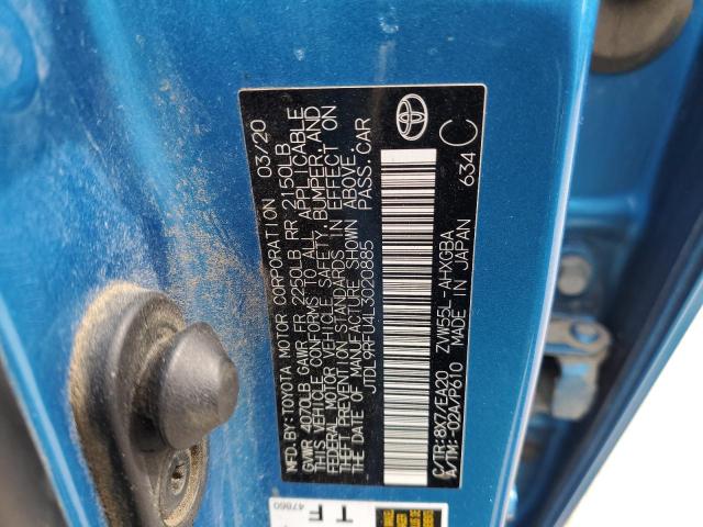 JTDL9RFU4L3020885 Toyota Prius Le