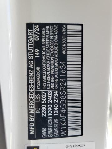 W1KAF4GB8SR241634 Mercedes-Benz m254