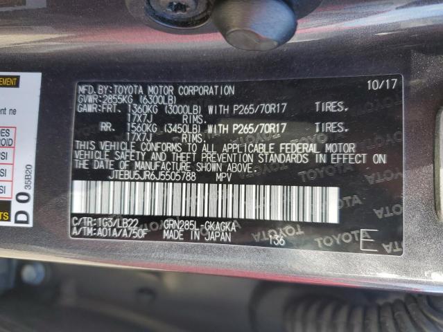 JTEBU5JR6J5505788 Toyota 1gr-fe