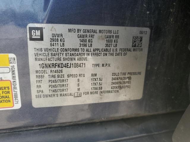 1GNKRFKD4EJ108471 Chevrolet TRAVERSE L