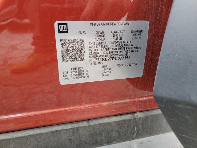 KL77LKE27RC077355 Chevrolet lih