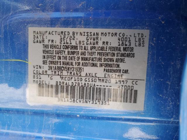 3N1AB8CV5NY319351 Nissan 2022