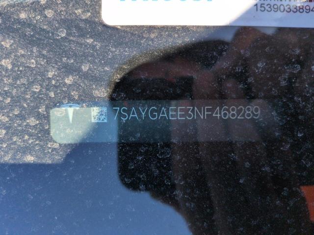7SAYGAEE3NF468289 Tesla 2022
