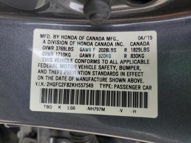 2HGFC2F82KH557549 Honda k20c2
