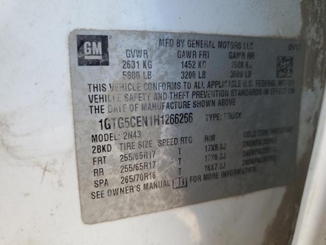 1GTG5CEN1H1266266 GMC CANYON SLE