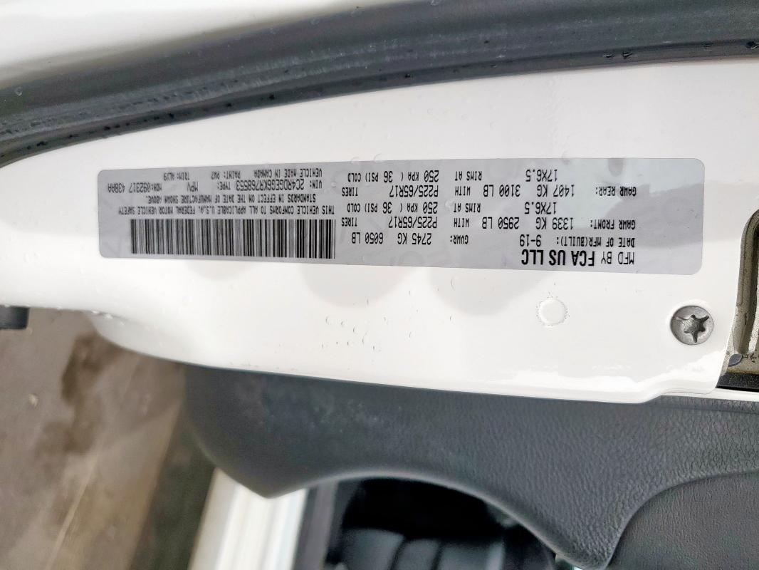 2C4RDGEG6KR768553 Dodge GRAND CARA
