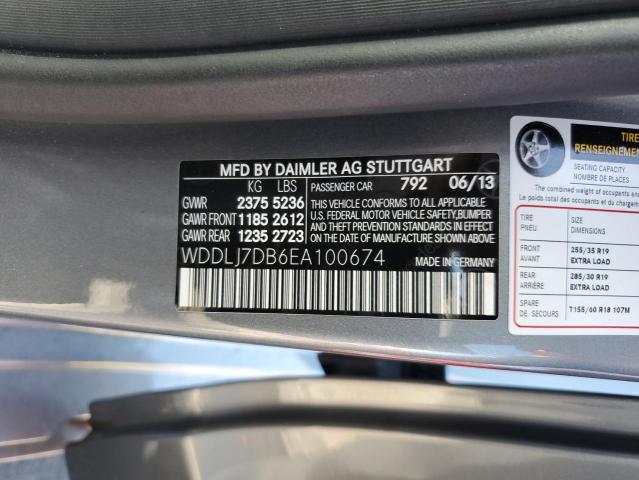 WDDLJ7DB6EA100674 Mercedes-Benz CLS 550