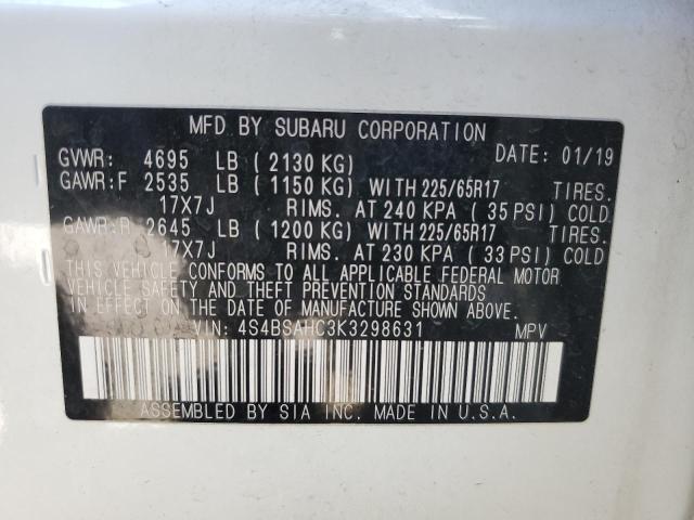 4S4BSAHC3K3298631 Subaru na u5