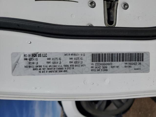 2C3CDXHG0GH246472 Dodge CHARGER SX