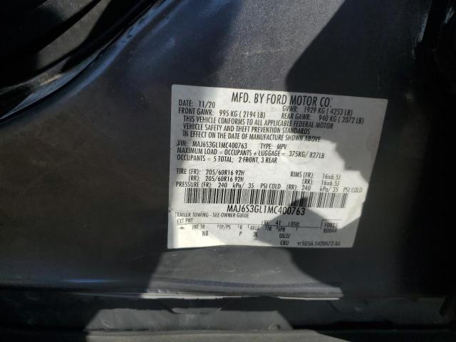 MAJ6S3GL1MC400763 Ford ECOSPORT S