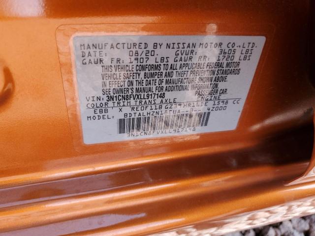 3N1CN8FVXLL917148 Nissan 2020