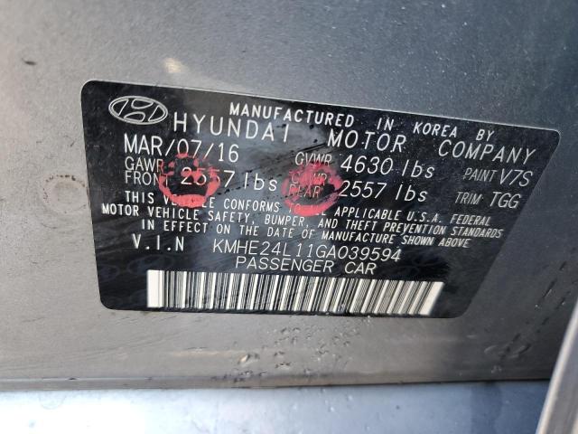 KMHE24L11GA039594 Hyundai dohc gdi nu