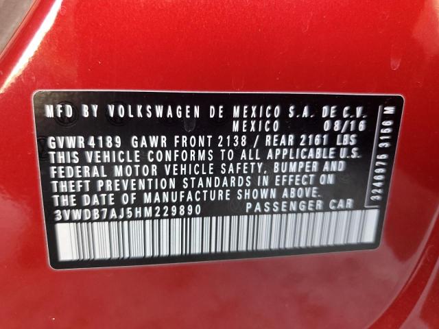 3VWDB7AJ5HM229890 Volkswagen 1.4 tsi