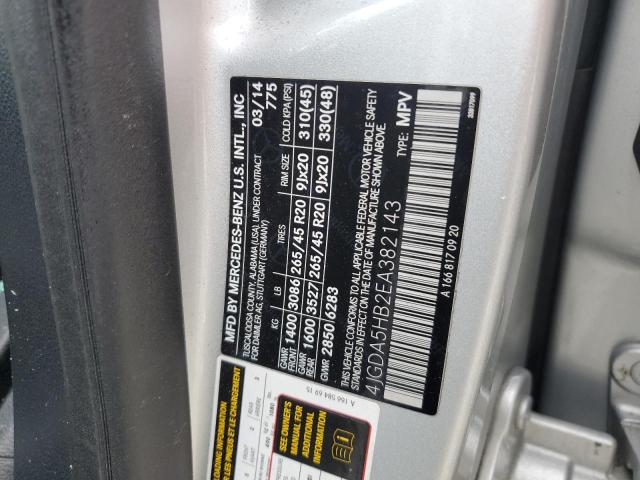4JGDA5HB2EA382143 Mercedes-Benz 2014