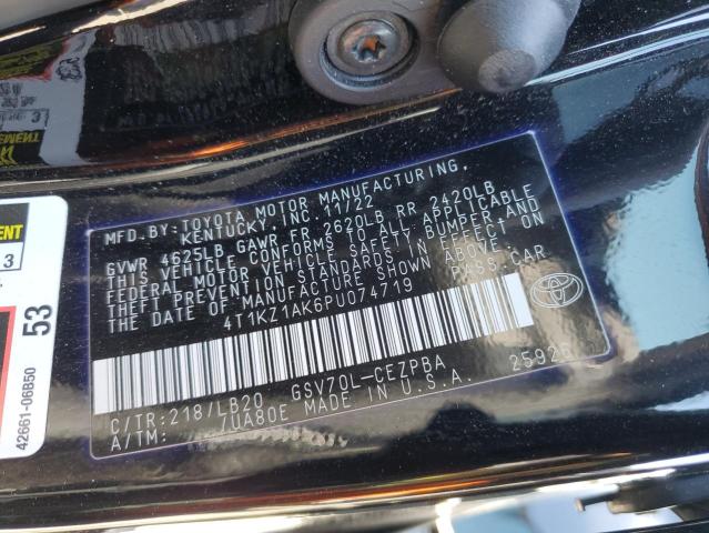 4T1KZ1AK6PU074719 Toyota 2gr-fks