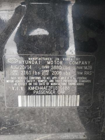 KMHDH4AE2FU310188 Hyundai ELANTRA SE