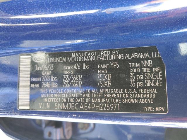 5NMJECAE4PH225971 Hyundai TUCSON LIM