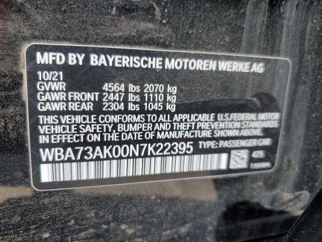 WBA73AK00N7K22395 BMW 228XI