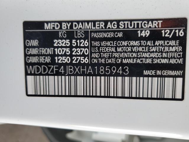 WDDZF4JBXHA185943 Mercedes-Benz m274