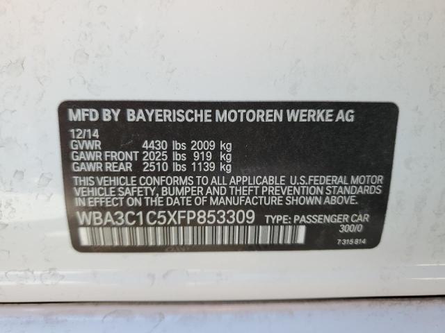 WBA3C1C5XFP853309 BMW 2015