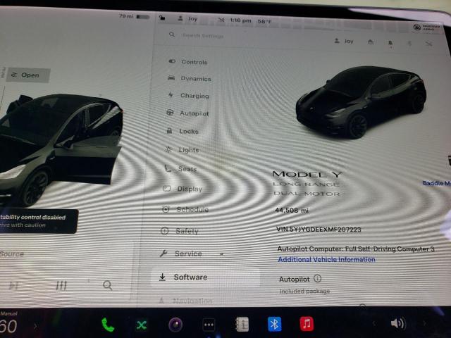 5YJYGDEEXMF207223 Tesla Model Y