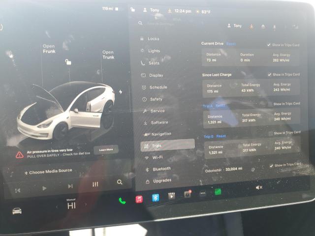 5YJ3E1EBXNF328856 Tesla MODEL 3