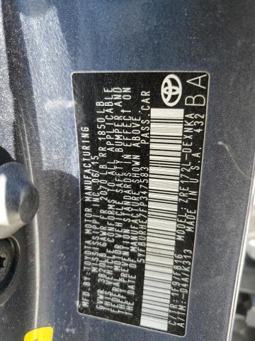 5YFBURHE7FP347583 Toyota COROLLA L