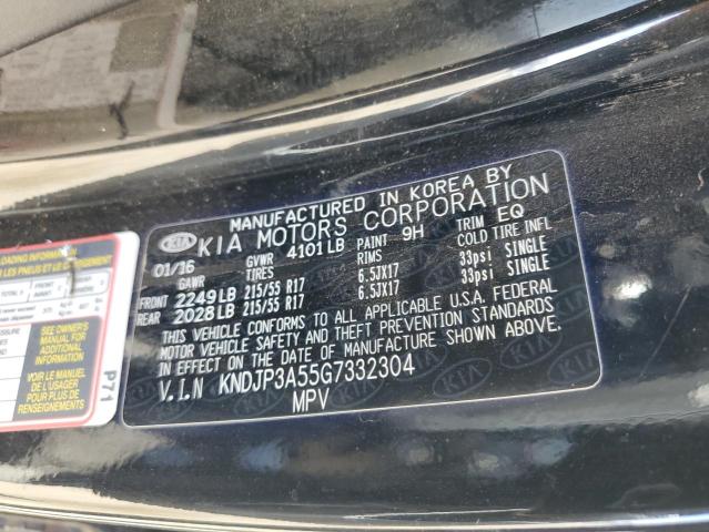 KNDJP3A55G7332304 KIA SOUL +