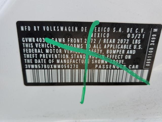 3VWN57BUXMM056270 Volkswagen tsi